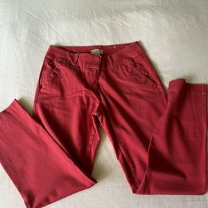 Ann Taylor Loft coral slacks size 4